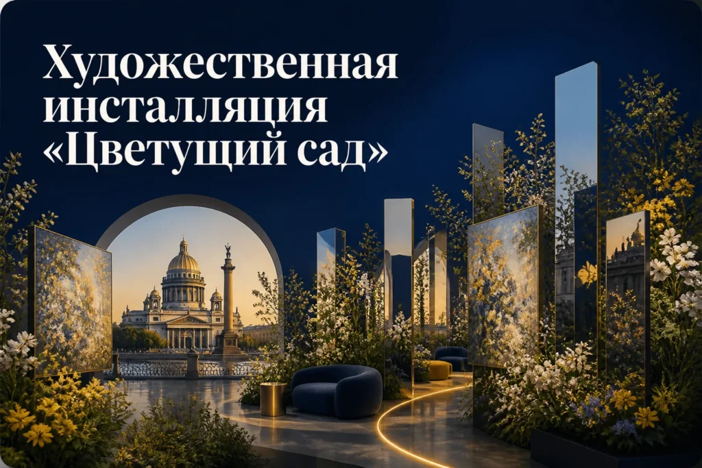 Художественная инсталляция «Цветущий сад»