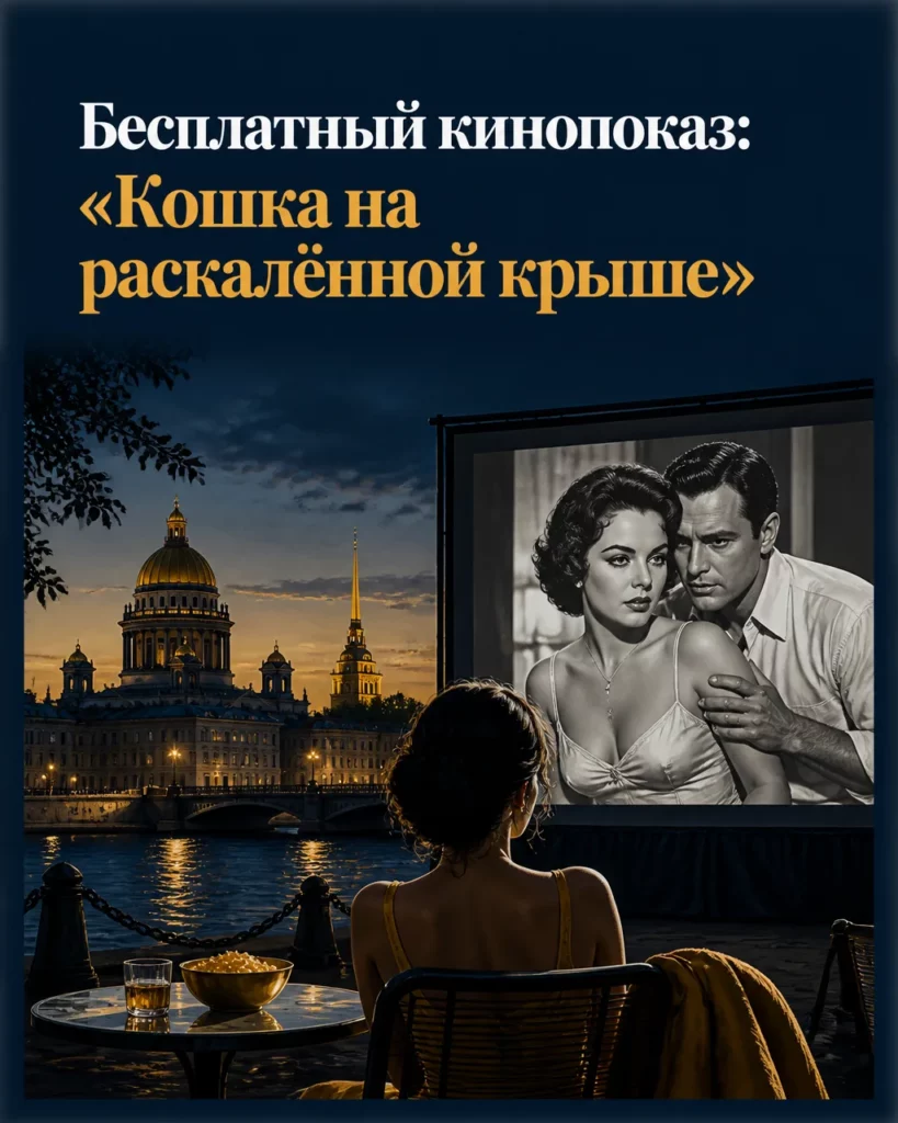 Бесплатный кинопоказ: «Кошка на раскалённой крыше»