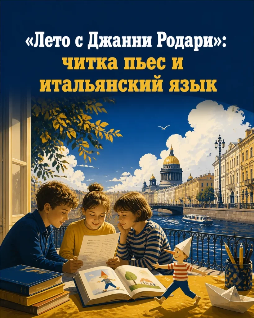 «Лето с Джанни Родари»: читка пьес и итальянский язык