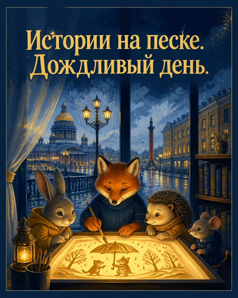 Истории на песке. Дождливый день