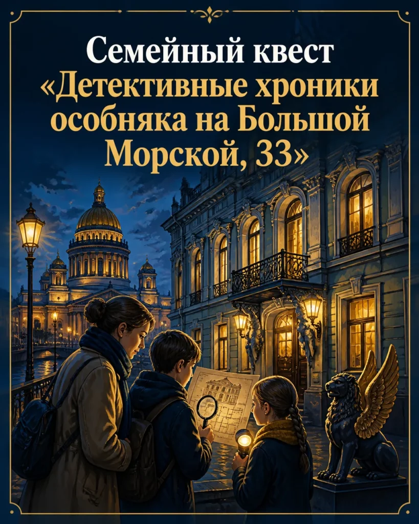 Семейный квест «Детективные хроники особняка на Большой Морской, 33»
