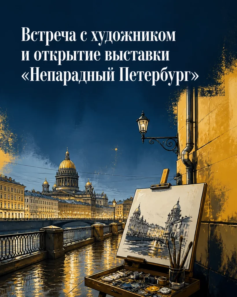 Встреча с художником и открытие выставки «Непарадный Петербург»