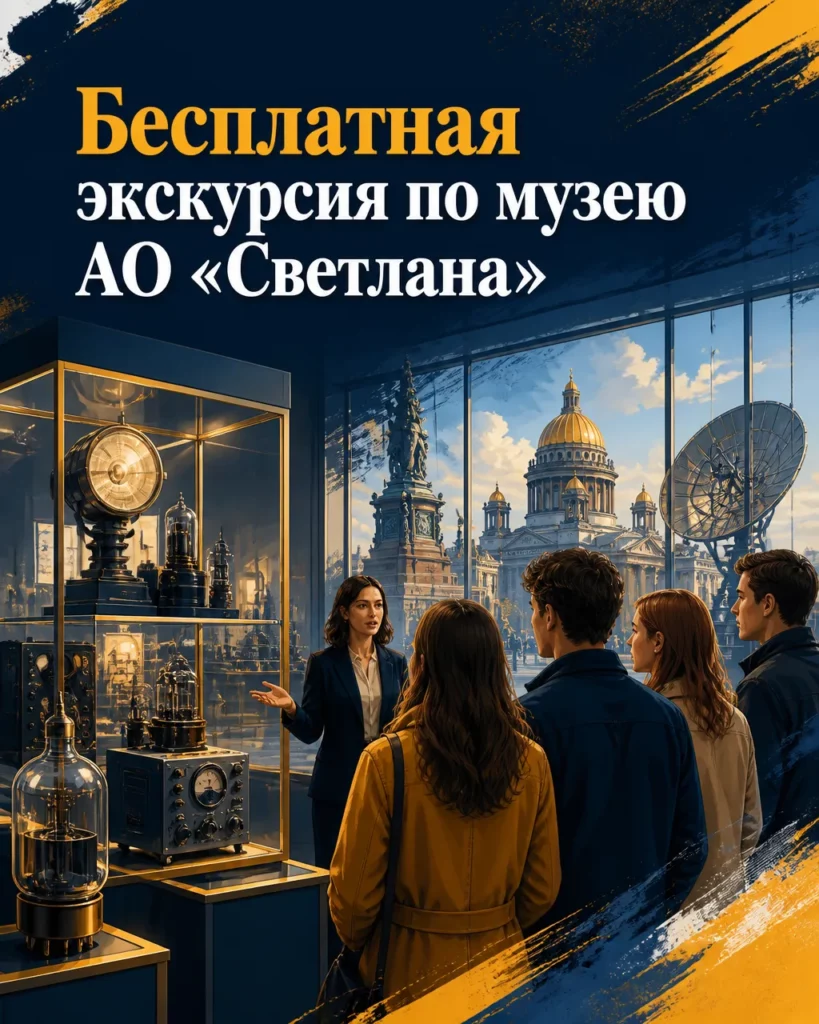 Бесплатная экскурсия по музею АО «Светлана»