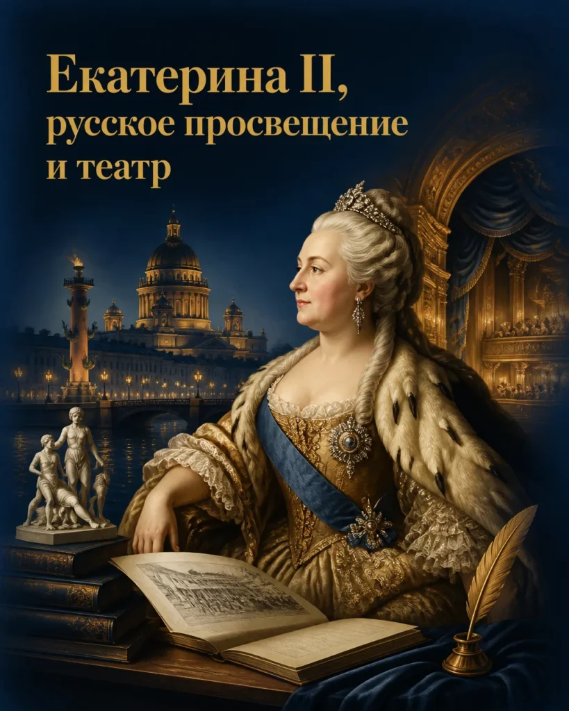Екатерина II, русское просвещение и театр