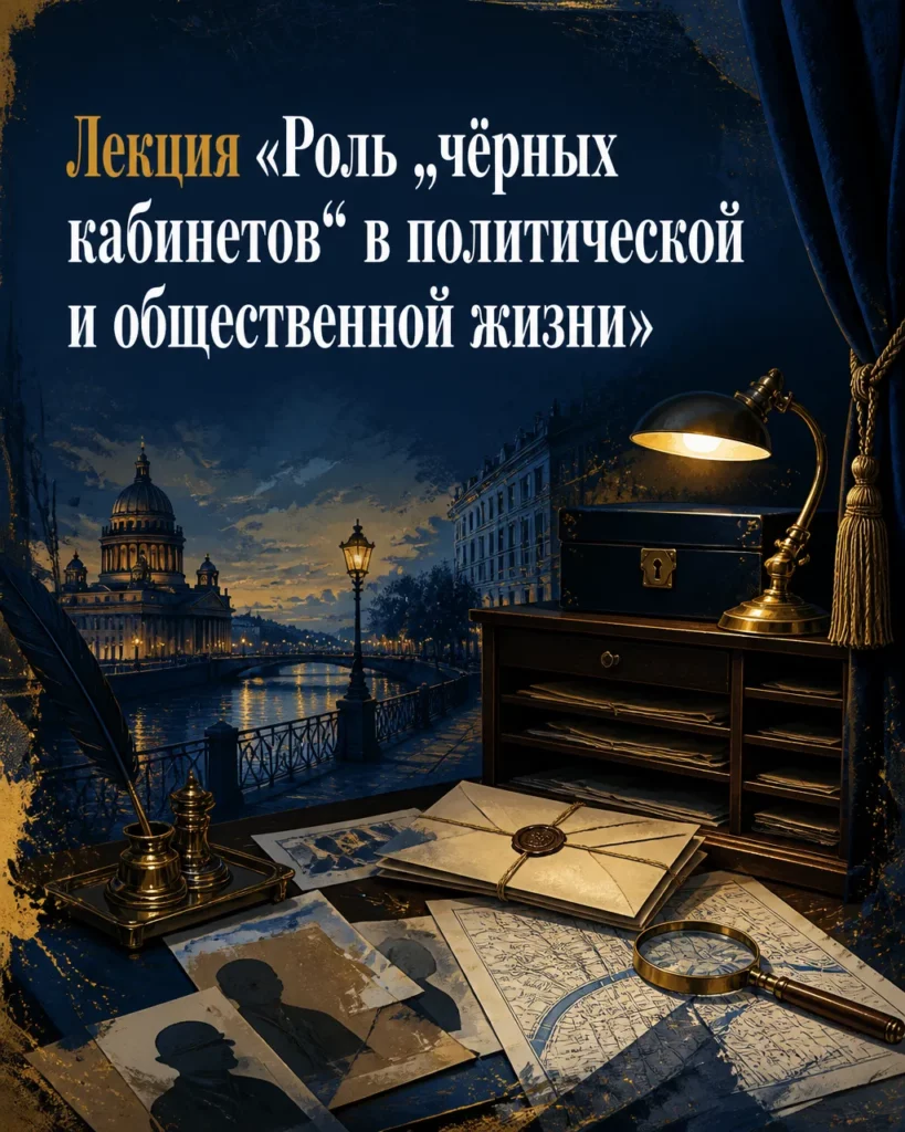 Лекция «Роль „чёрных кабинетов“ в политической и общественной жизни»